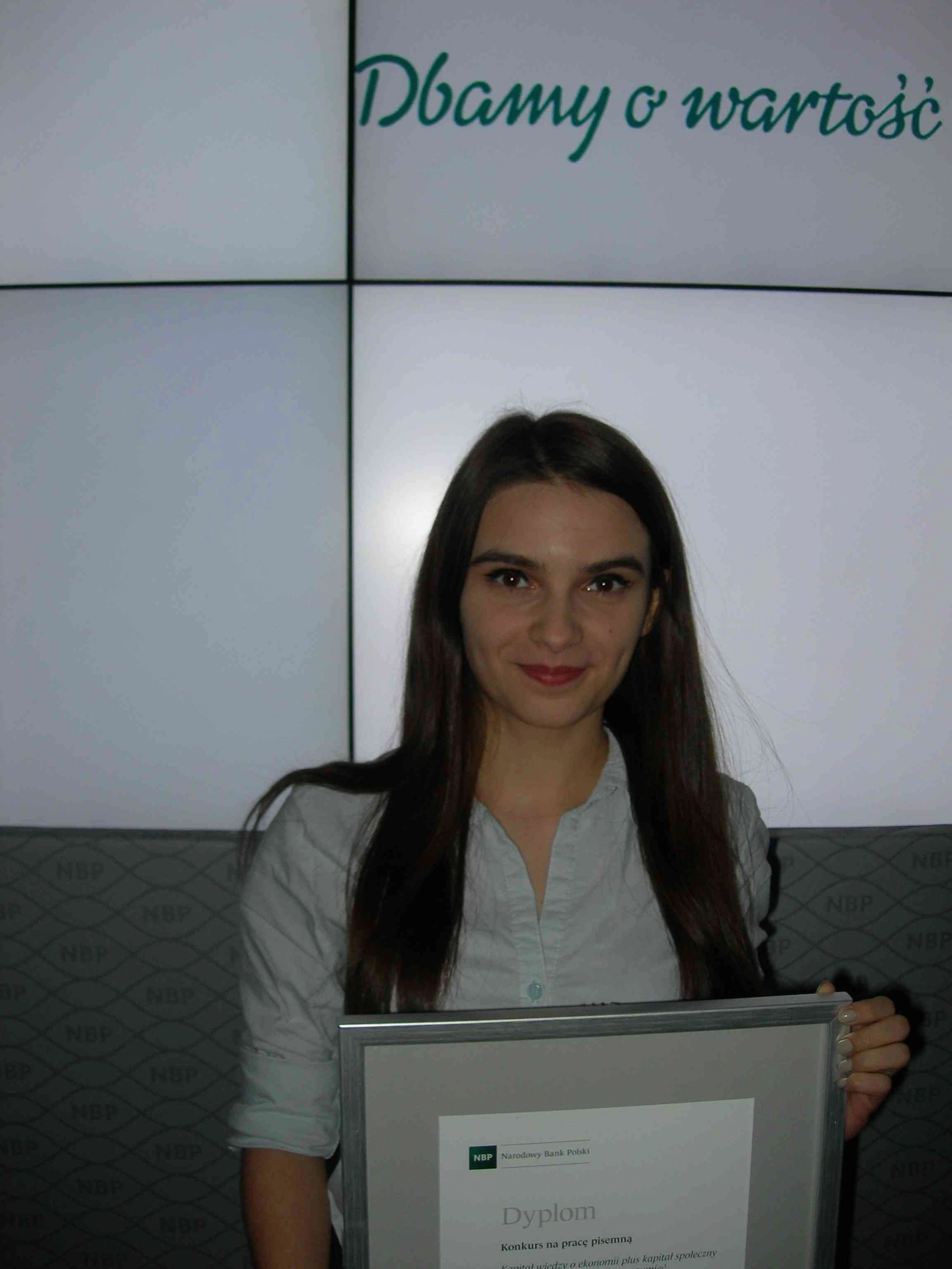 Laury Narodowego Banku Polskiego dla uczennicy IV LO