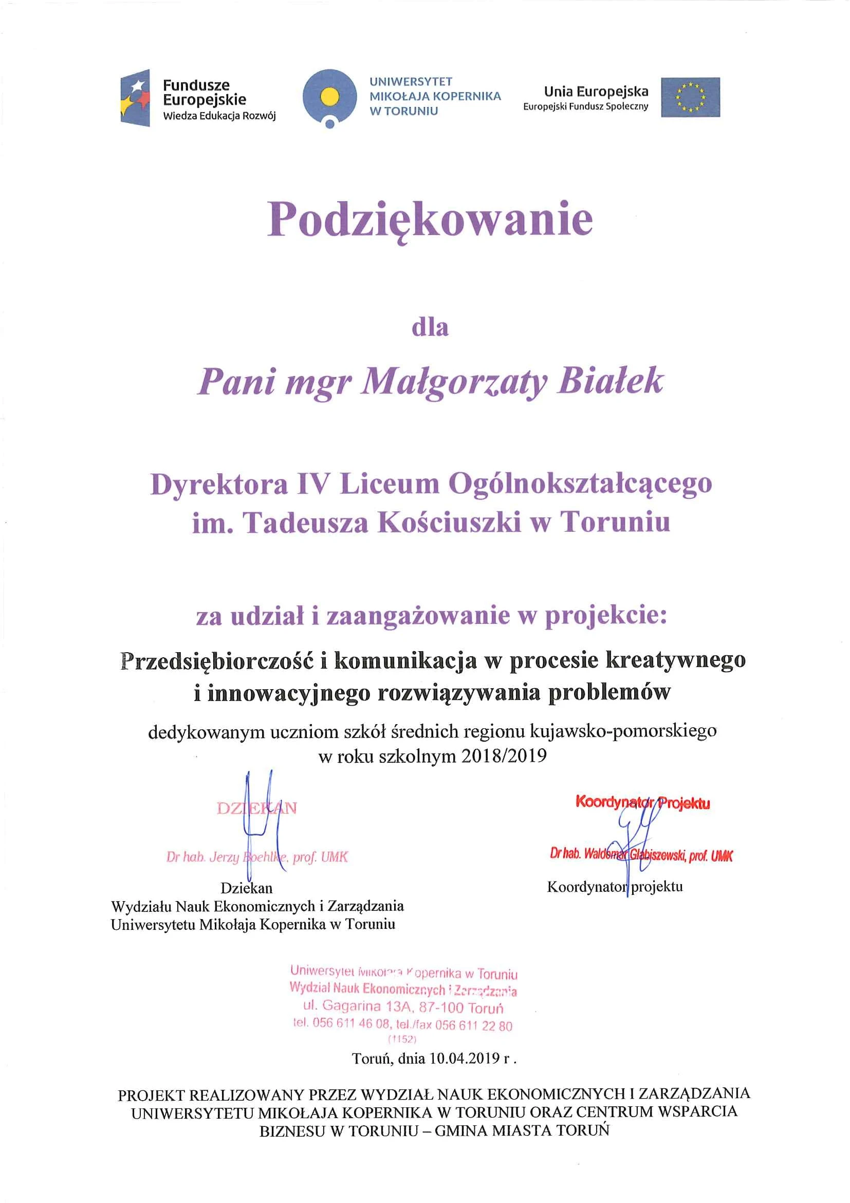 Przedsiębiorczość i komunikacja w procesie kreatywnego i innowacyjnego rozwiązywania problemów