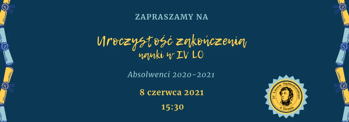 Uroczystość zakończenia nauki w IV LO