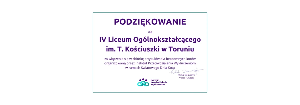 Zbiórka na rzecz kotów z toruńskiego schroniska