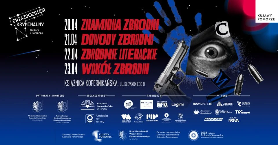 20-23 KWIETNIA: Gwiazdozbiór Kryminalny Kujawy i Pomorze