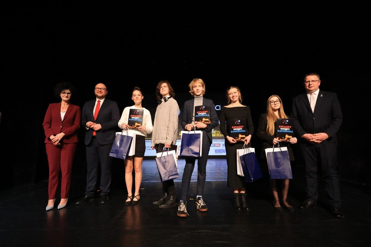 Wyróżnienie Mateusza Kaczorka w konkursie "Gwiazdy Grody Kopernika 2024"