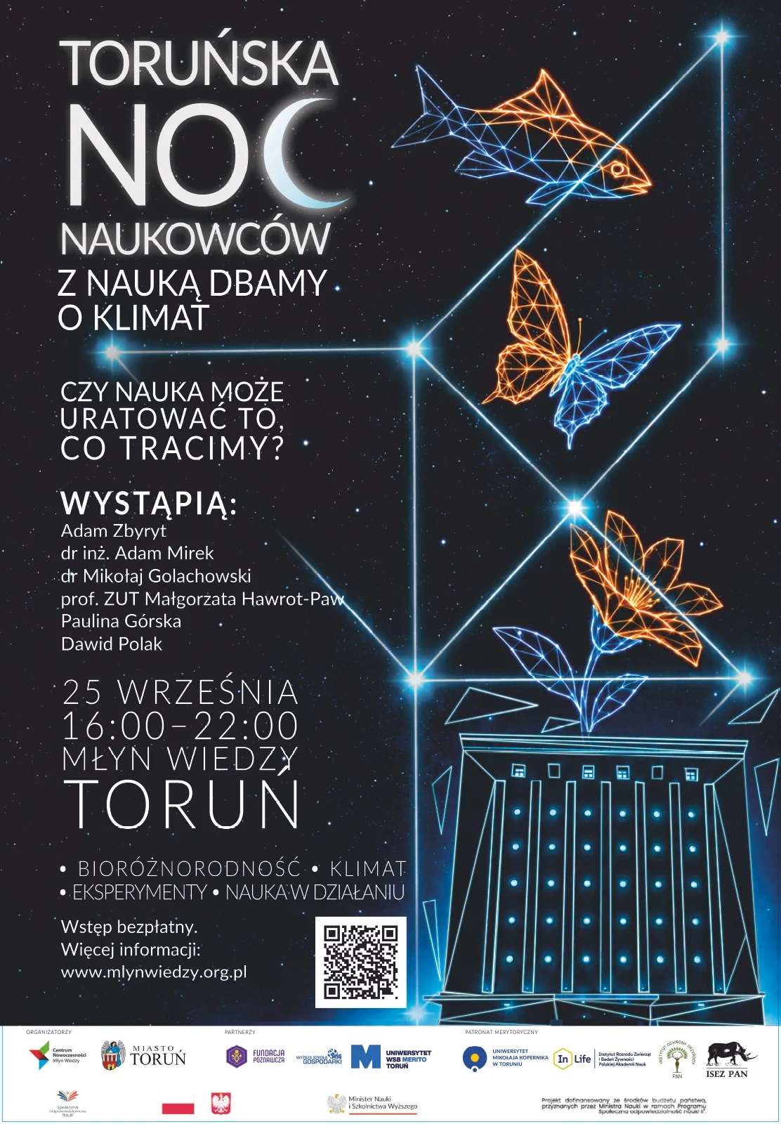 Plakat Toruńskiej Nocy Naukowców 2026