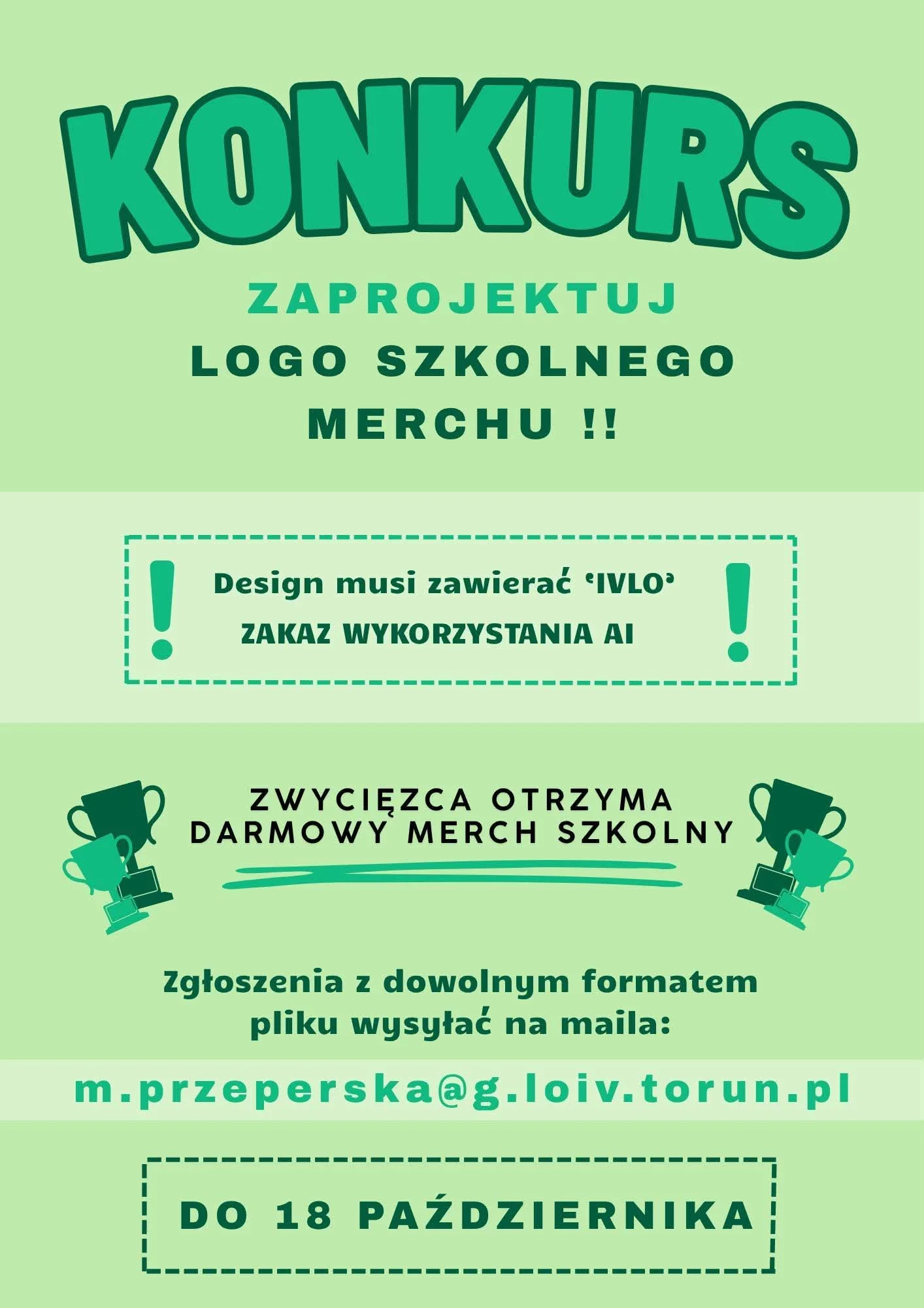 Zaprojektuj logo szkolnego merchu