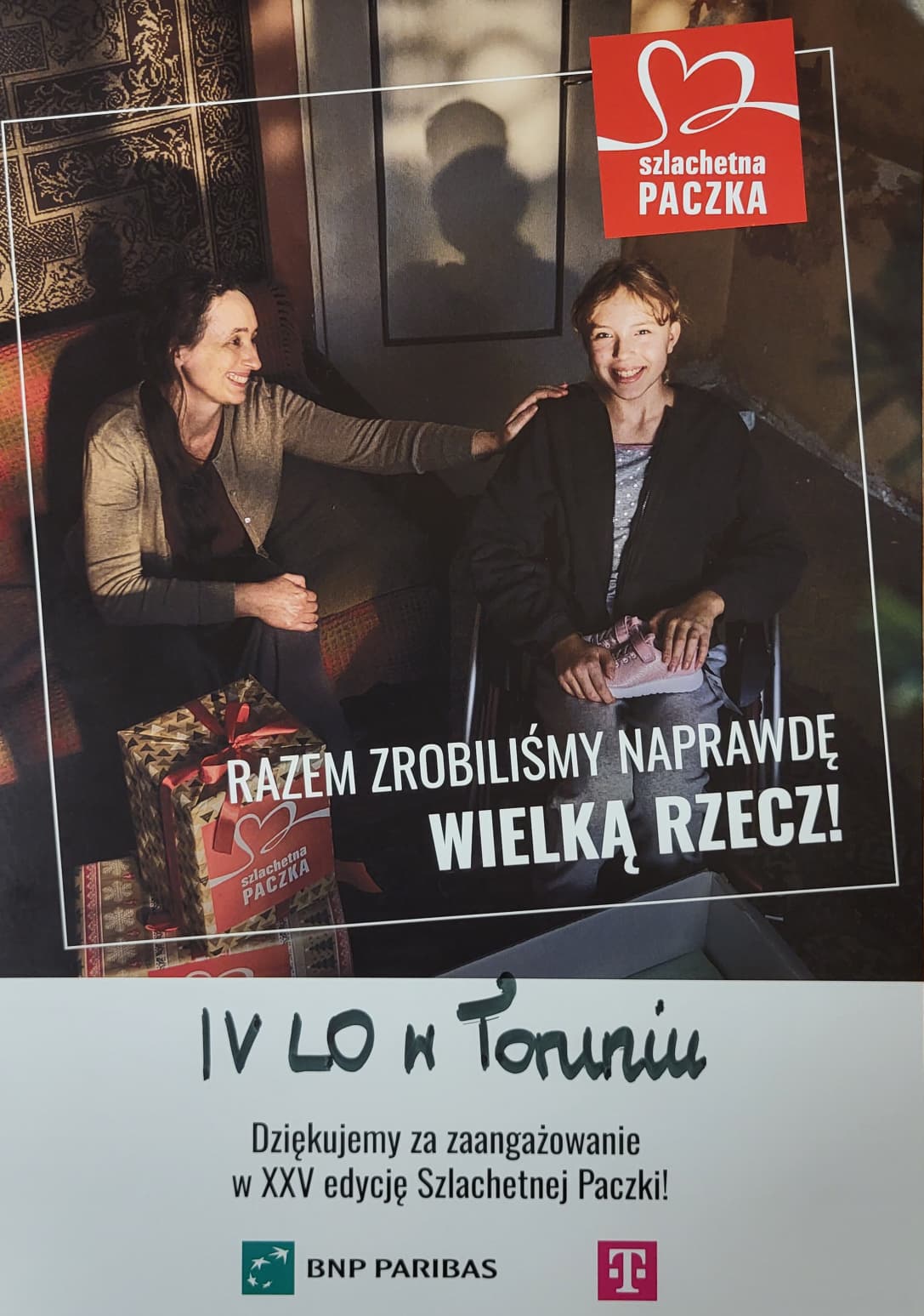 Czwórka działa charytatywnie – Szachetna Paczka